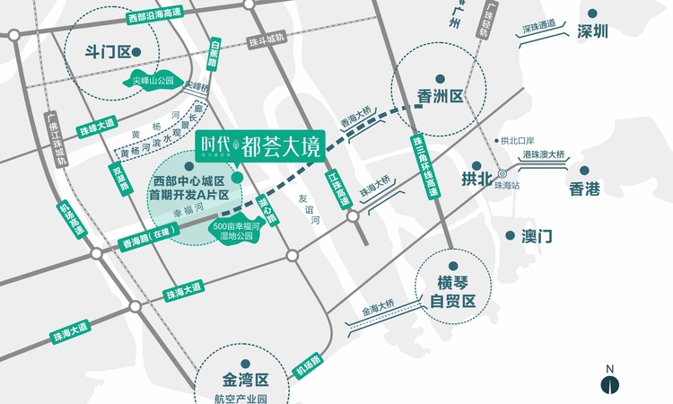 时代都荟大境交通图