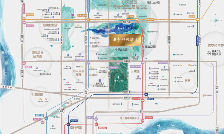 越秀悦映湖山交通图