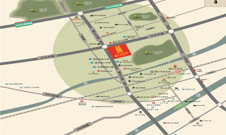 万汇·北城壹号交通图