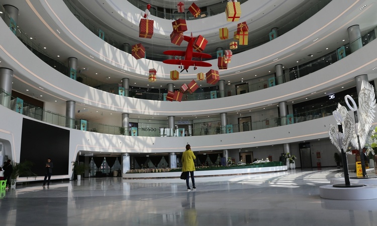 中铁摩都娱购公园实景图