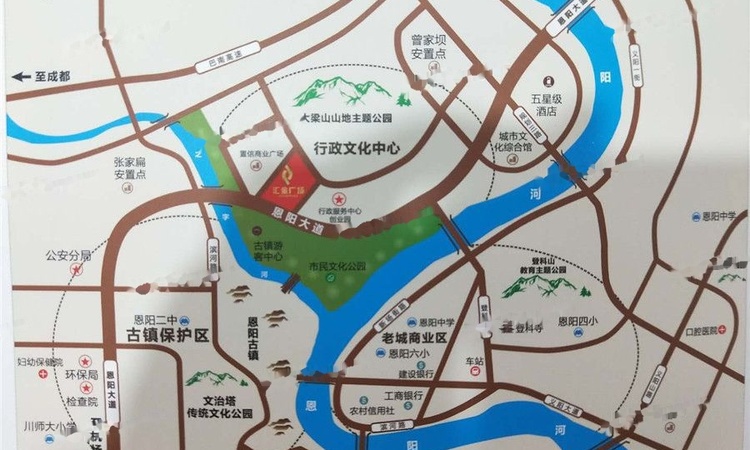 汇金广场交通图