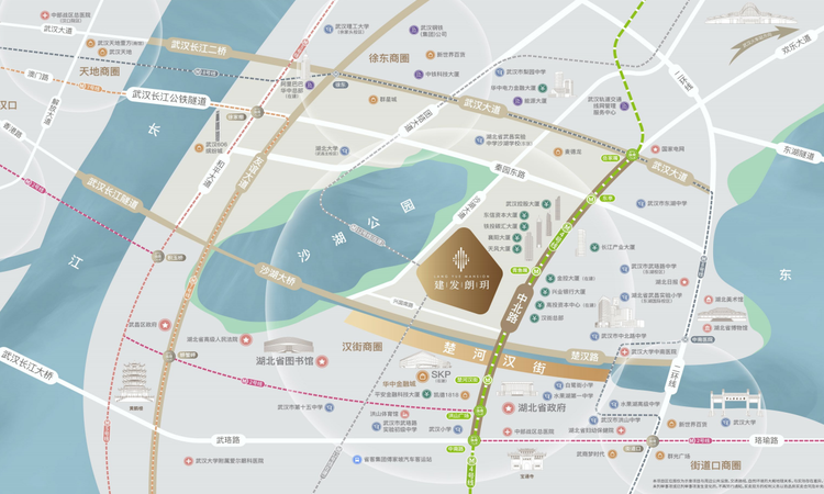 建发朗玥交通图