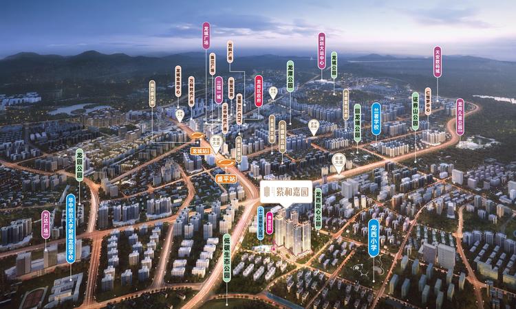 紫和嘉园交通图