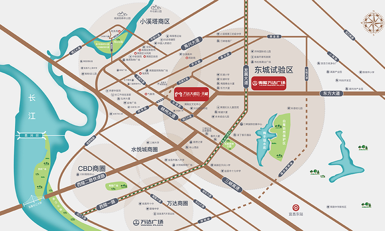 万达大都会·天樾交通图