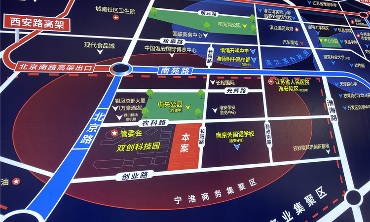 宁淮阅苑交通图