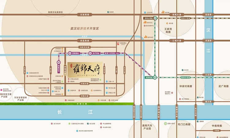 蓝光雍锦天府交通图