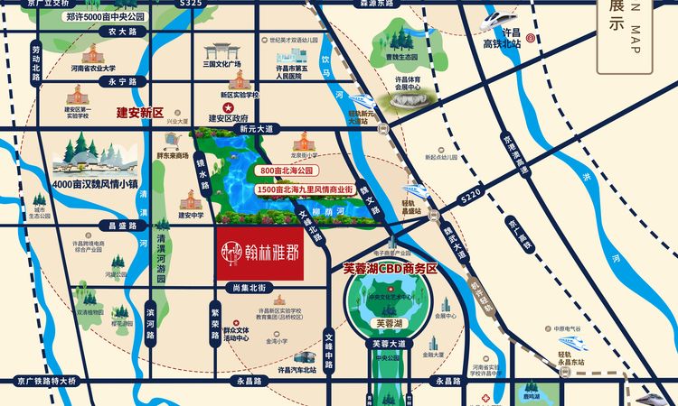 雅居乐翰林雅郡交通图