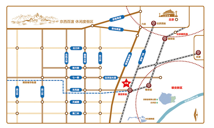 卓正上东区交通图