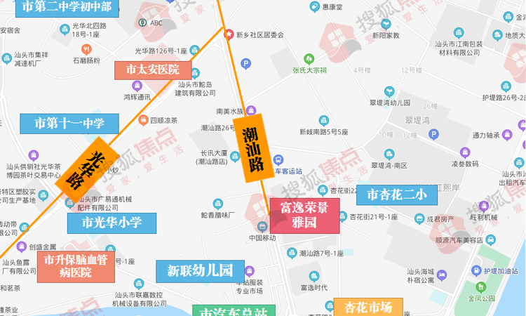 富逸荣景雅园周边配套图