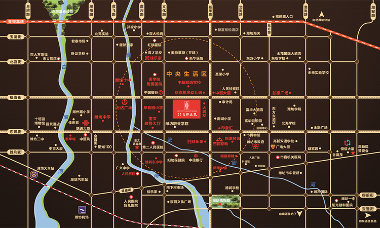 海通恒信鸢都名筑交通图