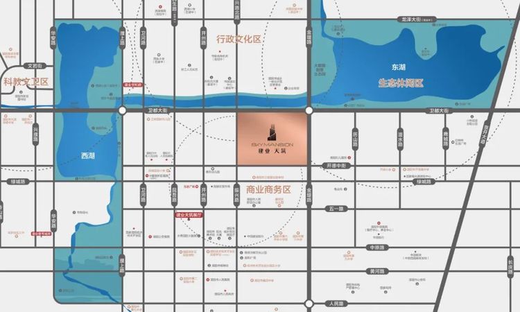 建业天筑交通图