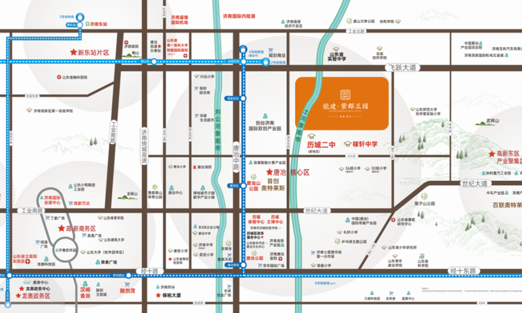 能建紫郡兰园交通图