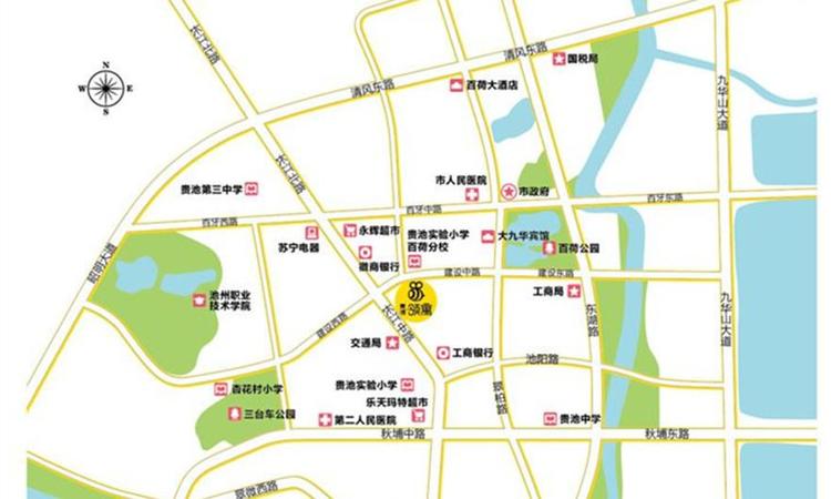 赛博数码生活广场交通图