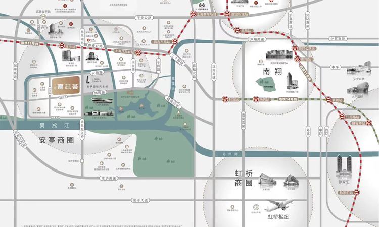 上海·嘉芯荟交通图