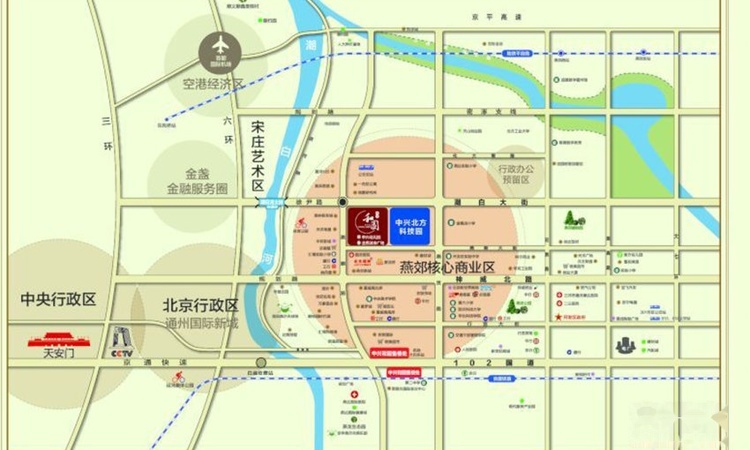 中兴和园二期交通图