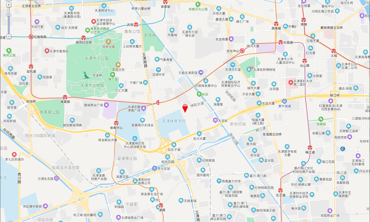 体北鲁能公馆交通图