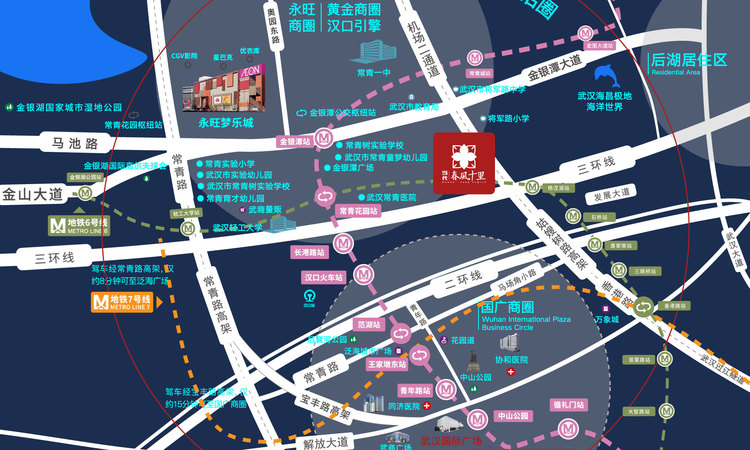 当代春风十里交通图