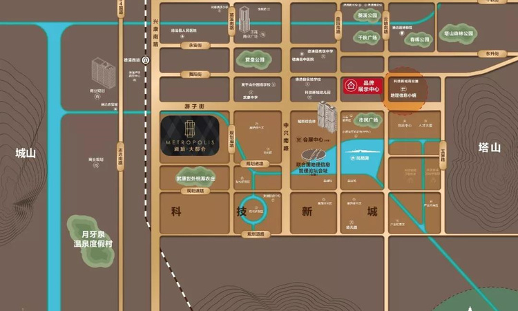 新城大都会交通图