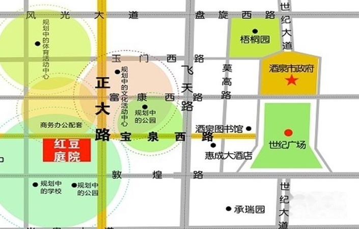 红豆庭院交通图