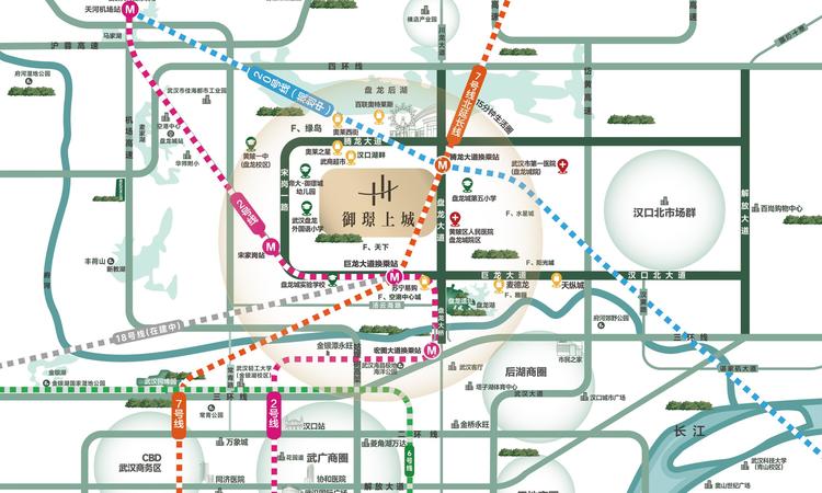 御璟上城交通图