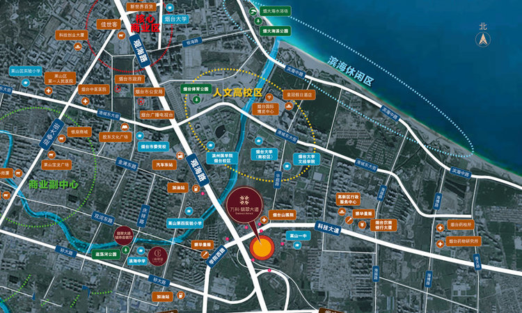 万科翡翠大道交通图