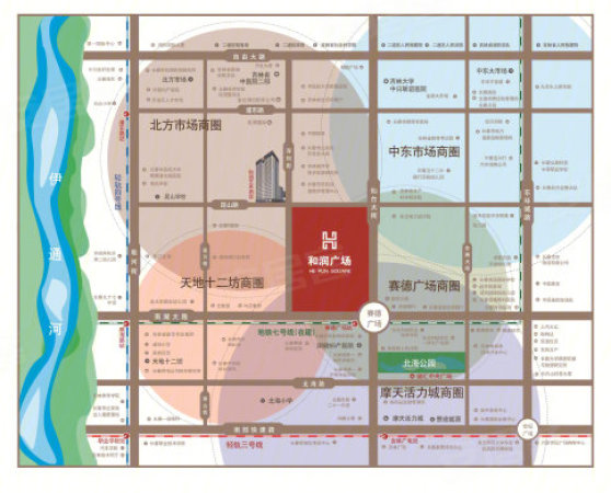 和润广场交通图