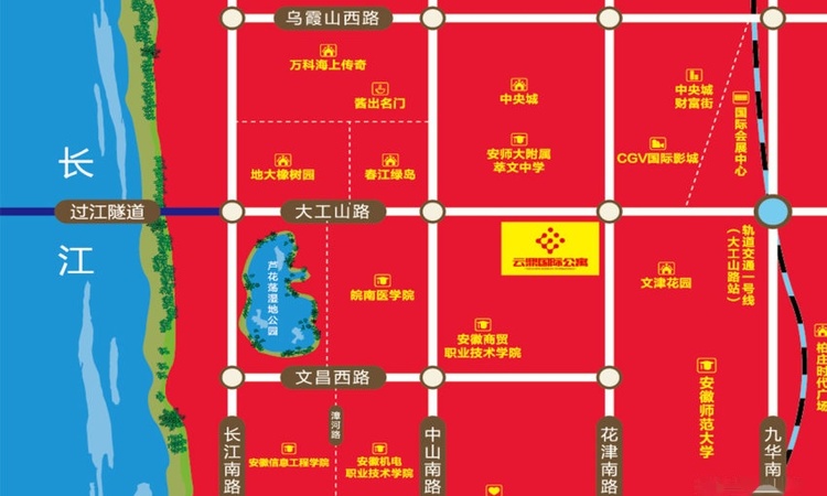 云鼎国际公寓交通图