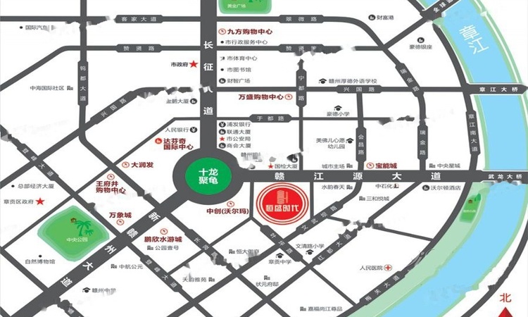 恒盛时代交通图