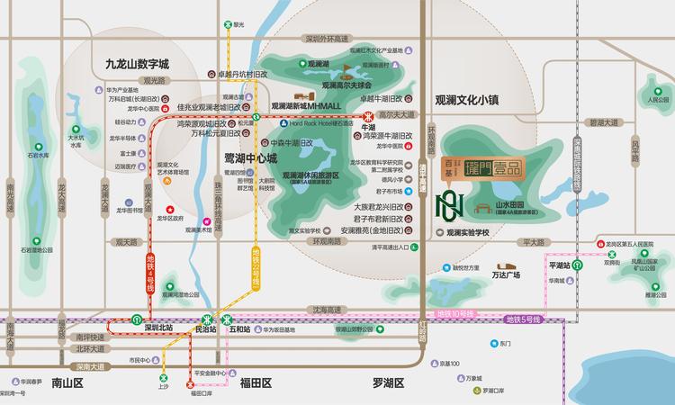 珑门壹品花园交通图