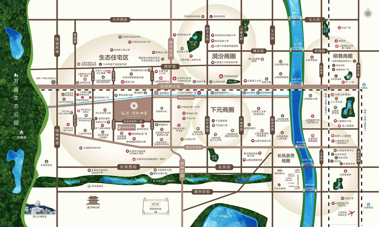 远洋万和四季交通图