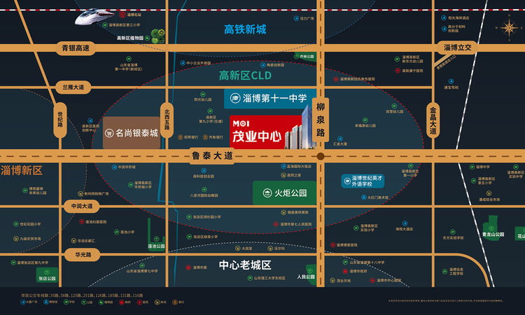 茂业中心交通图