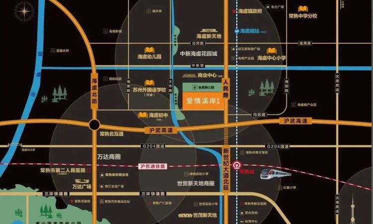 爱情溪岸花园周边配套图