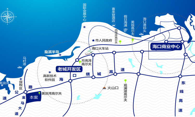 意大利风情小镇交通图