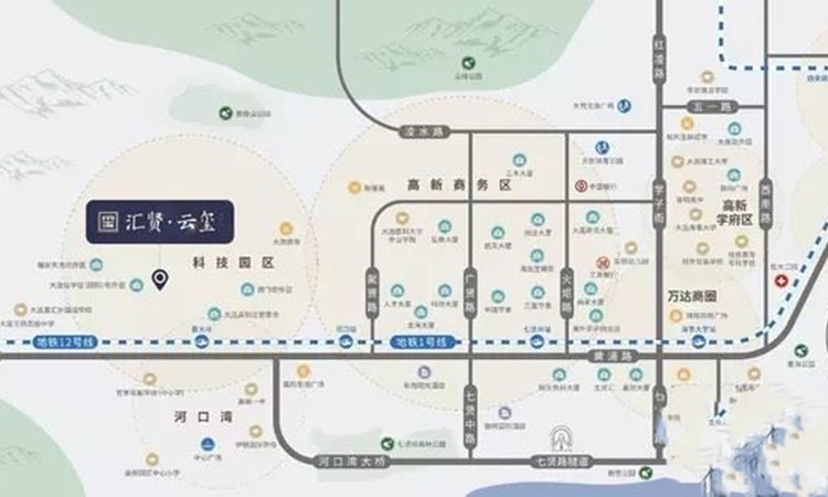 汇贤云玺交通图