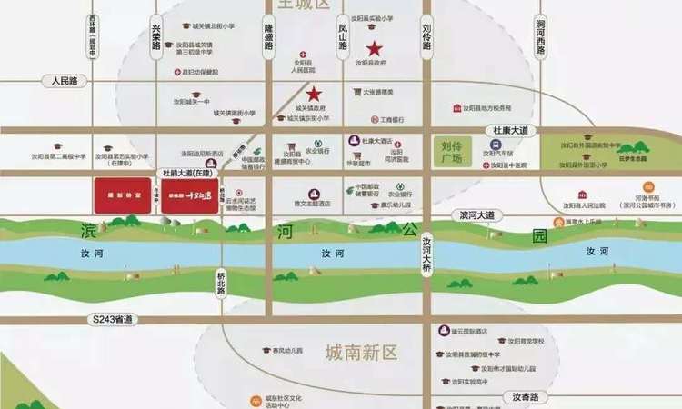 汝阳碧桂园·十里江湾交通图