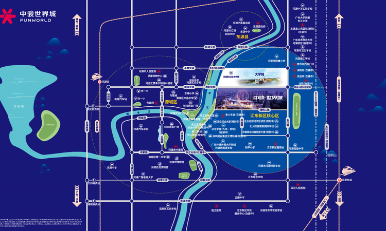 中骏世界城交通图