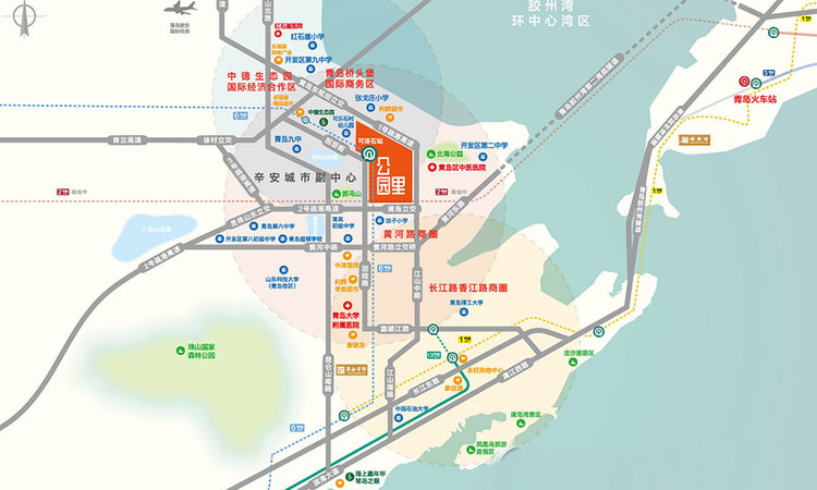 青铁公园里交通图