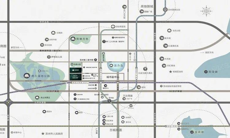 天房美瑜兰庭交通图