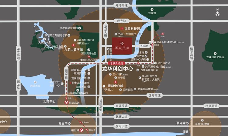 溪山禾玺·首府交通图