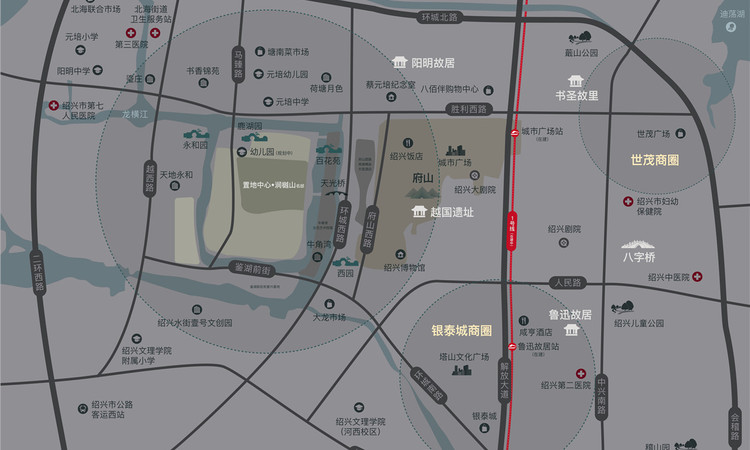 置地中心 • 润樾山名邸交通图