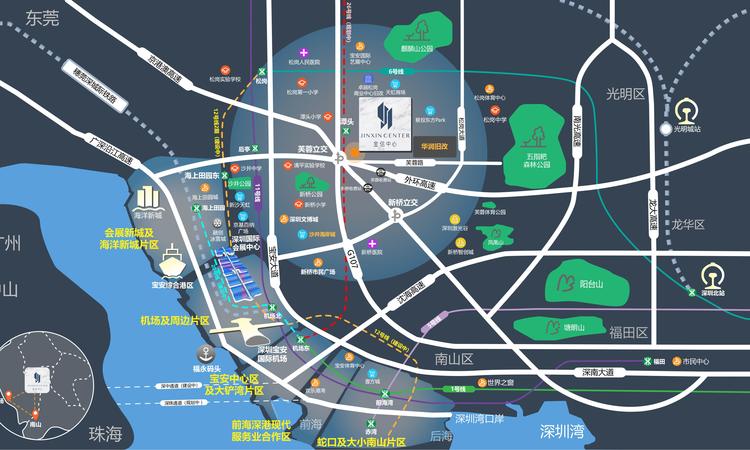 金信中心交通图