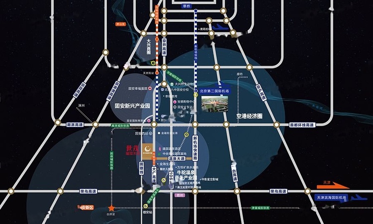 世茂璀璨天城交通图