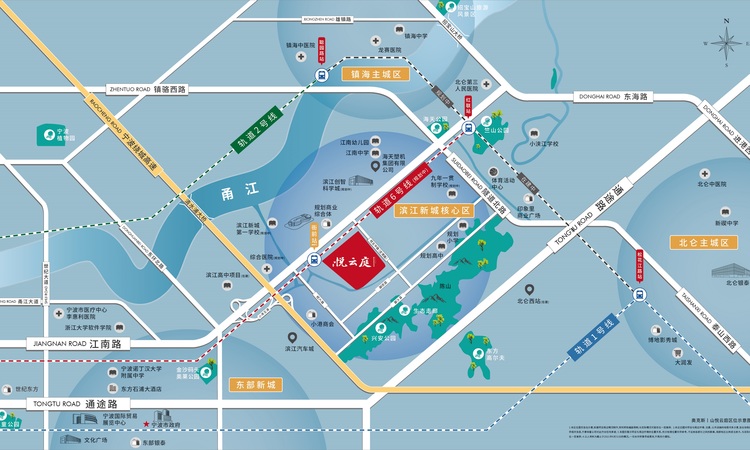 奥克斯·山悦云庭交通图