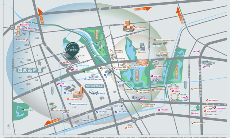 融创嘉望府交通图