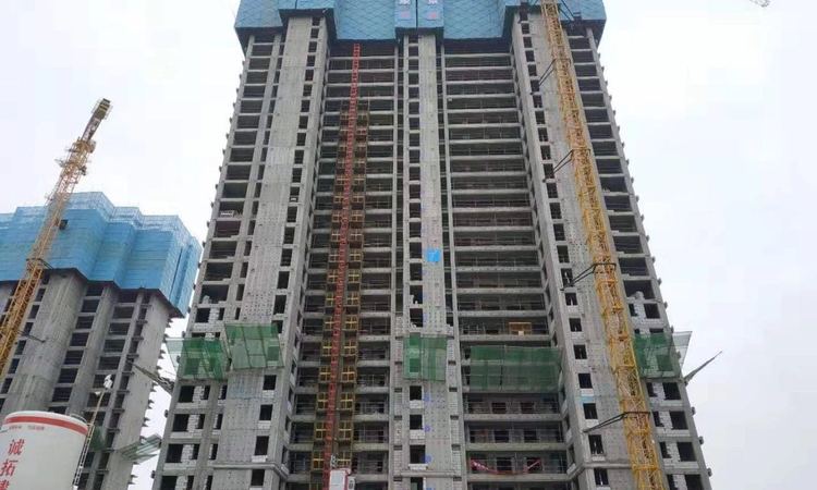 菏泽绿地新都汇施工进度图