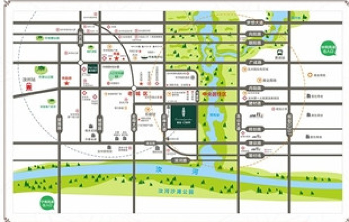 汝州建业·公园里交通图