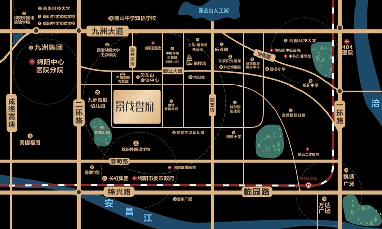 景茂·誉府交通图