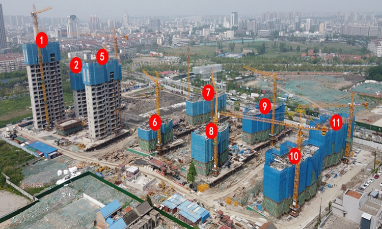 仁恒·滨河世纪施工进度图