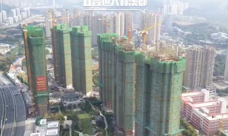 恒大·林溪郡施工进度图