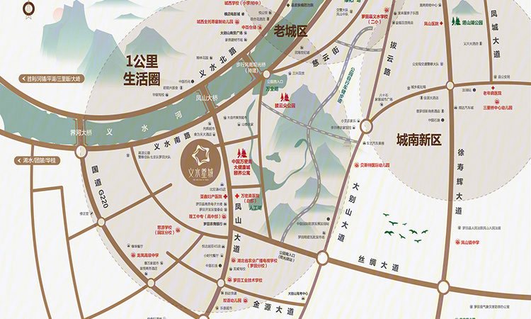 义水星城交通图